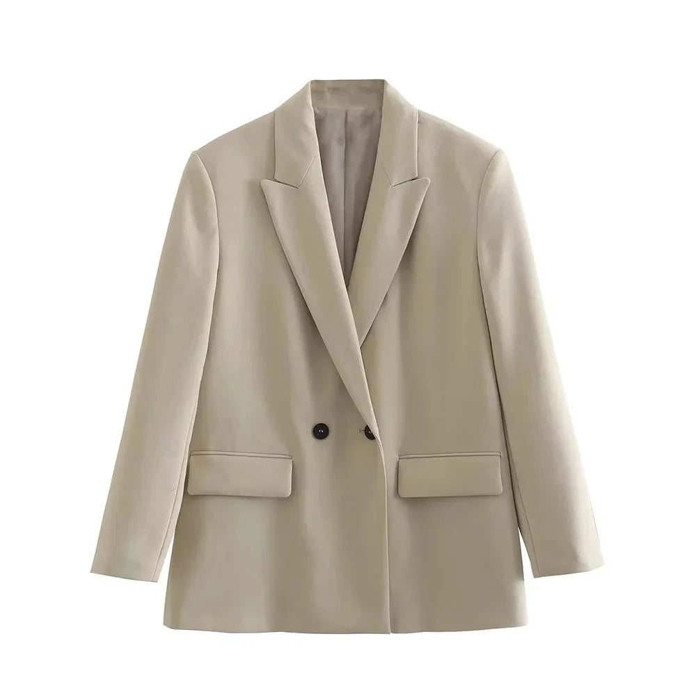 The Élan Double-Breasted Blazer Women