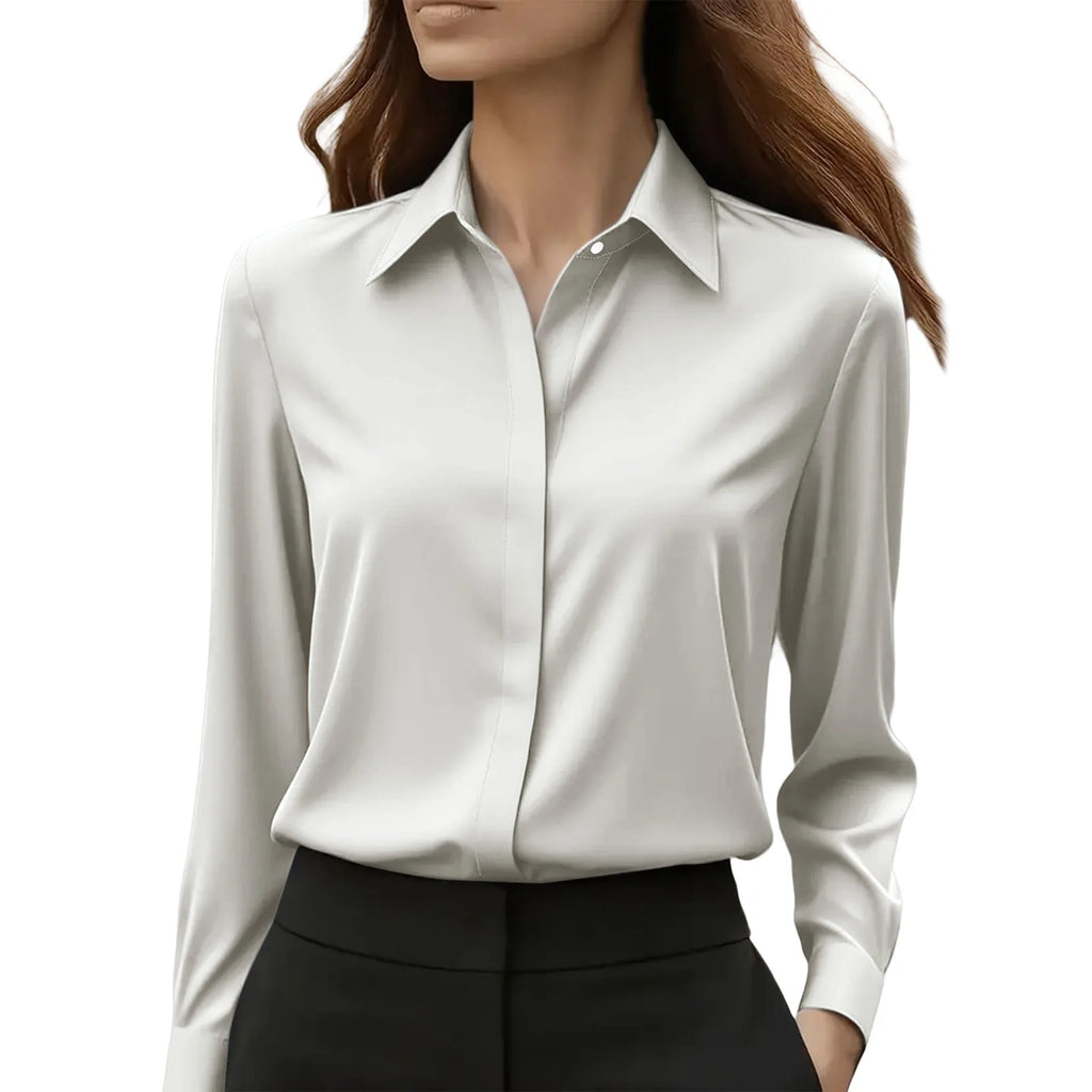 The Auréline Satin Blouse