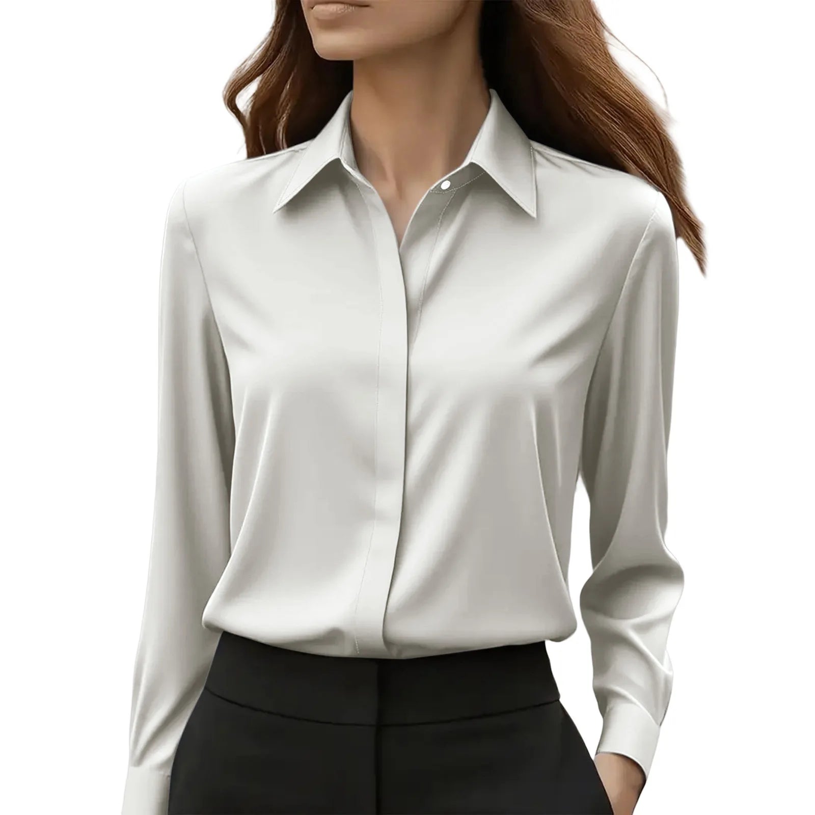 The Auréline Satin Blouse