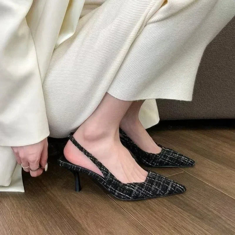 The Vellara Knit Platform Heels