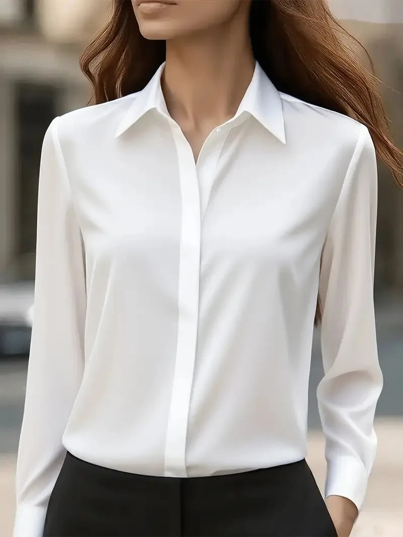 The Auréline Satin Blouse