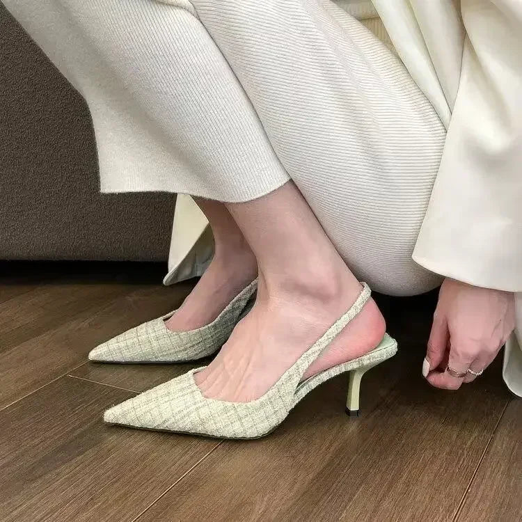 The Vellara Knit Platform Heels