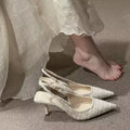 The Vellara Knit Platform Heels