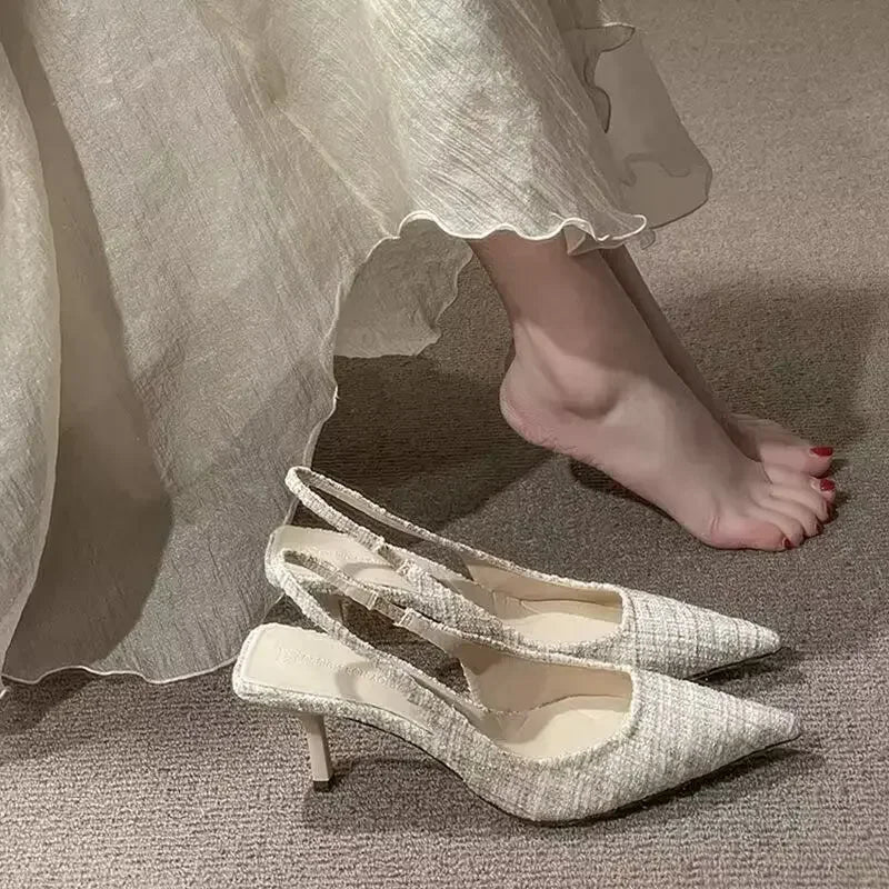 The Vellara Knit Platform Heels