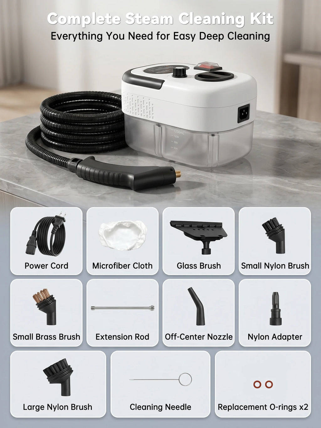 High-Pressure Portable Steam Cleaner