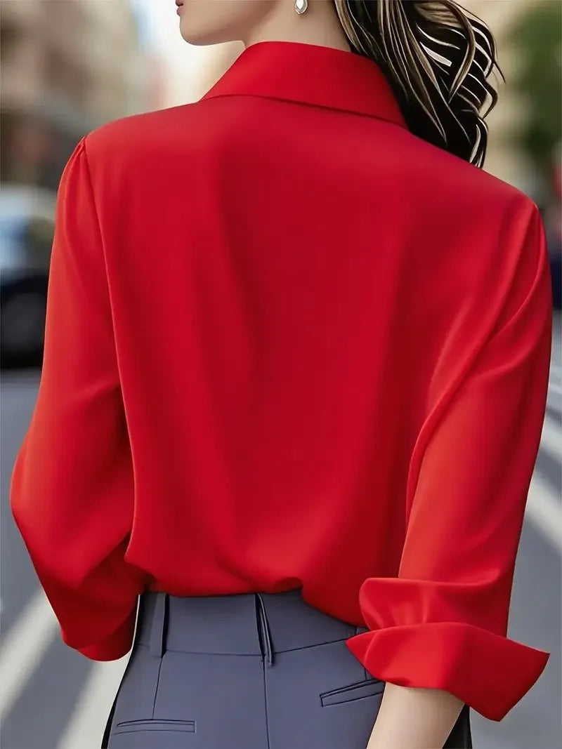 The Auréline Satin Blouse