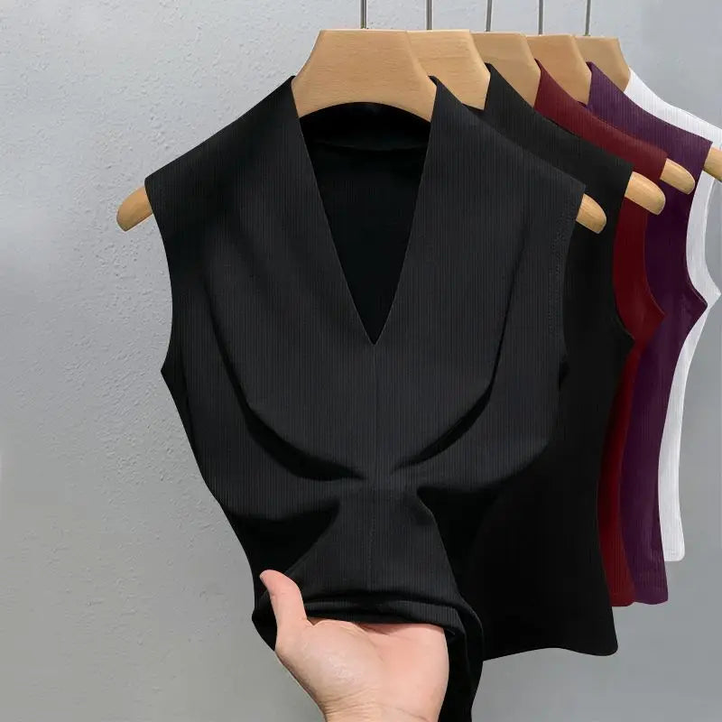 Elegant V-Neck Tank