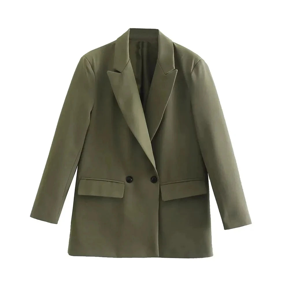 The Élan Double-Breasted Blazer Women