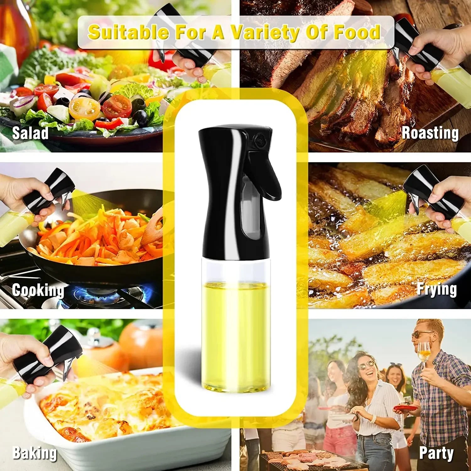 ⭐ Premium Olive Oil Sprayer Bottle for Cooking