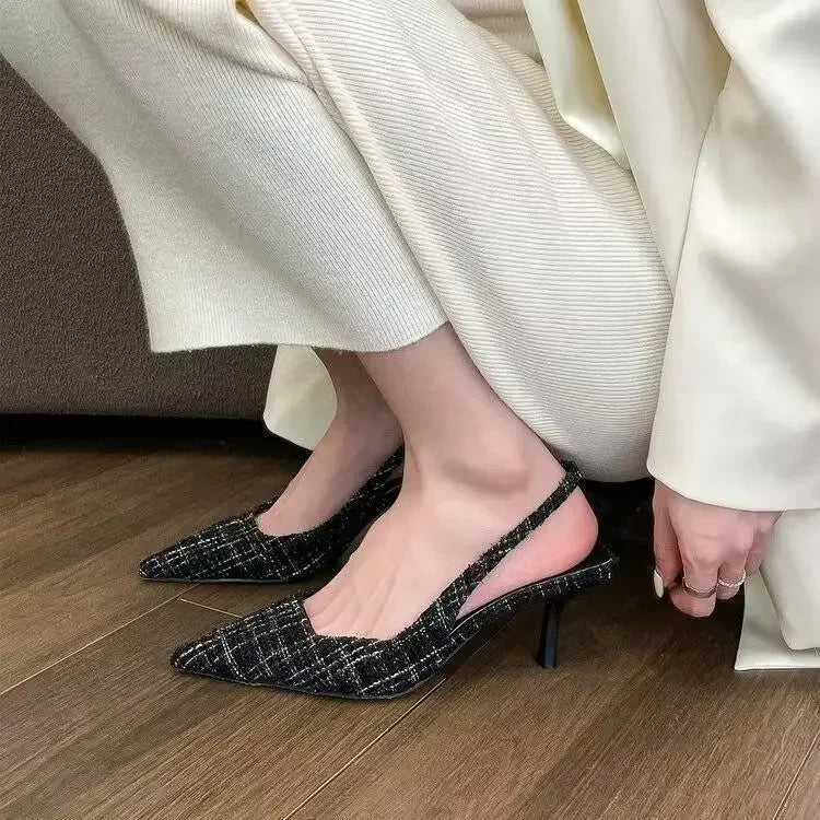The Vellara Knit Platform Heels