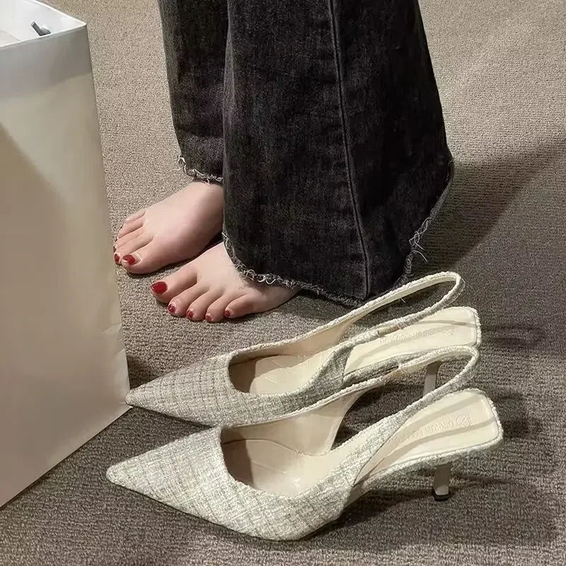 The Vellara Knit Platform Heels