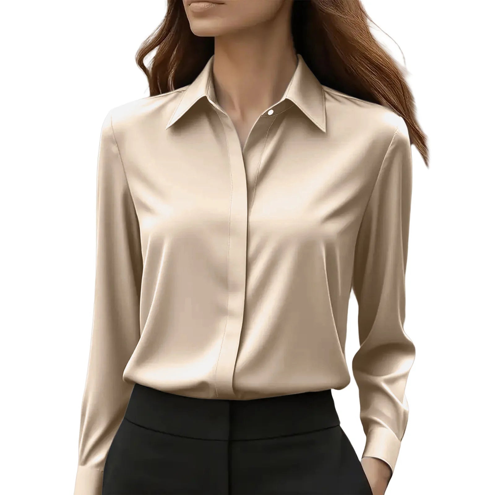 The Auréline Satin Blouse