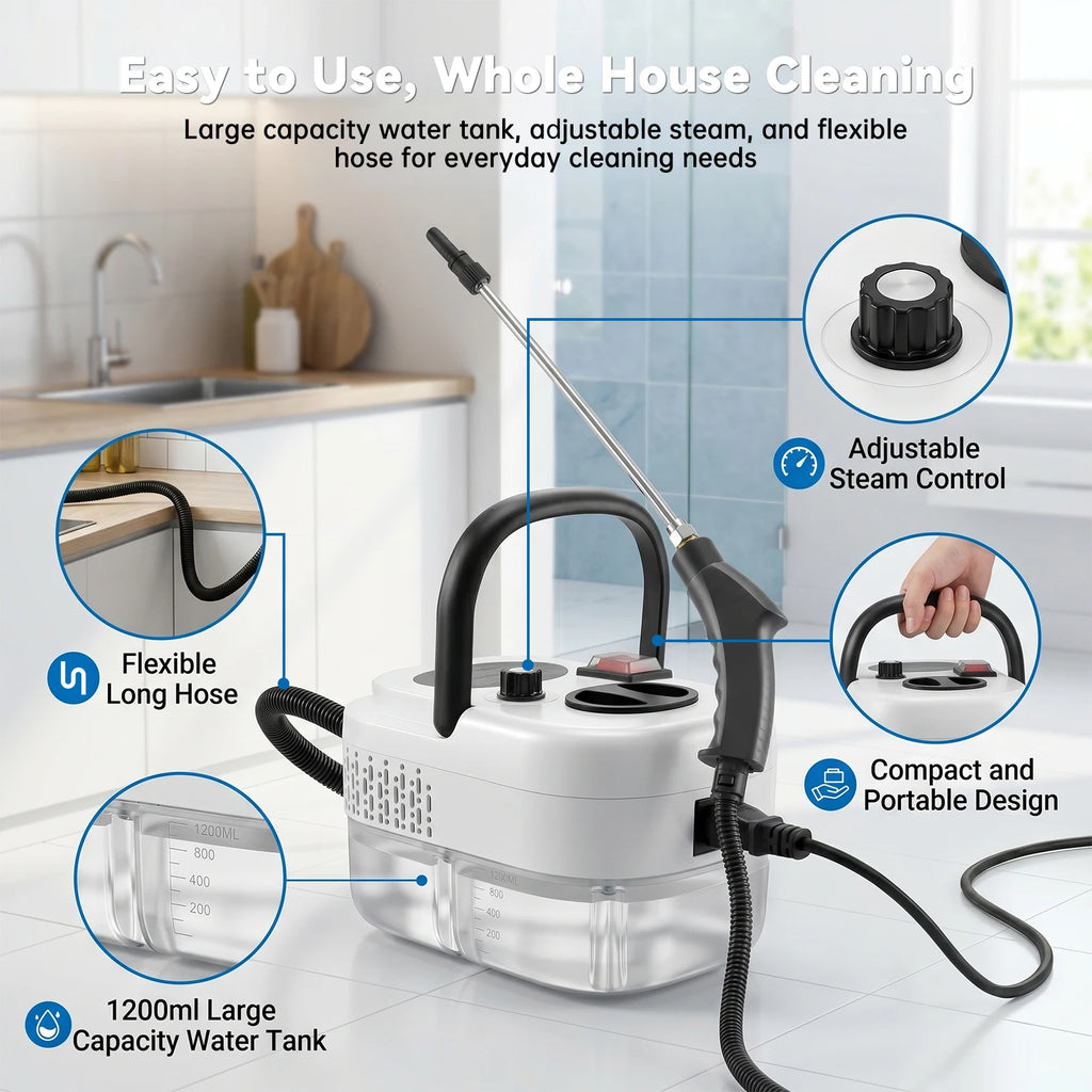 High-Pressure Portable Steam Cleaner