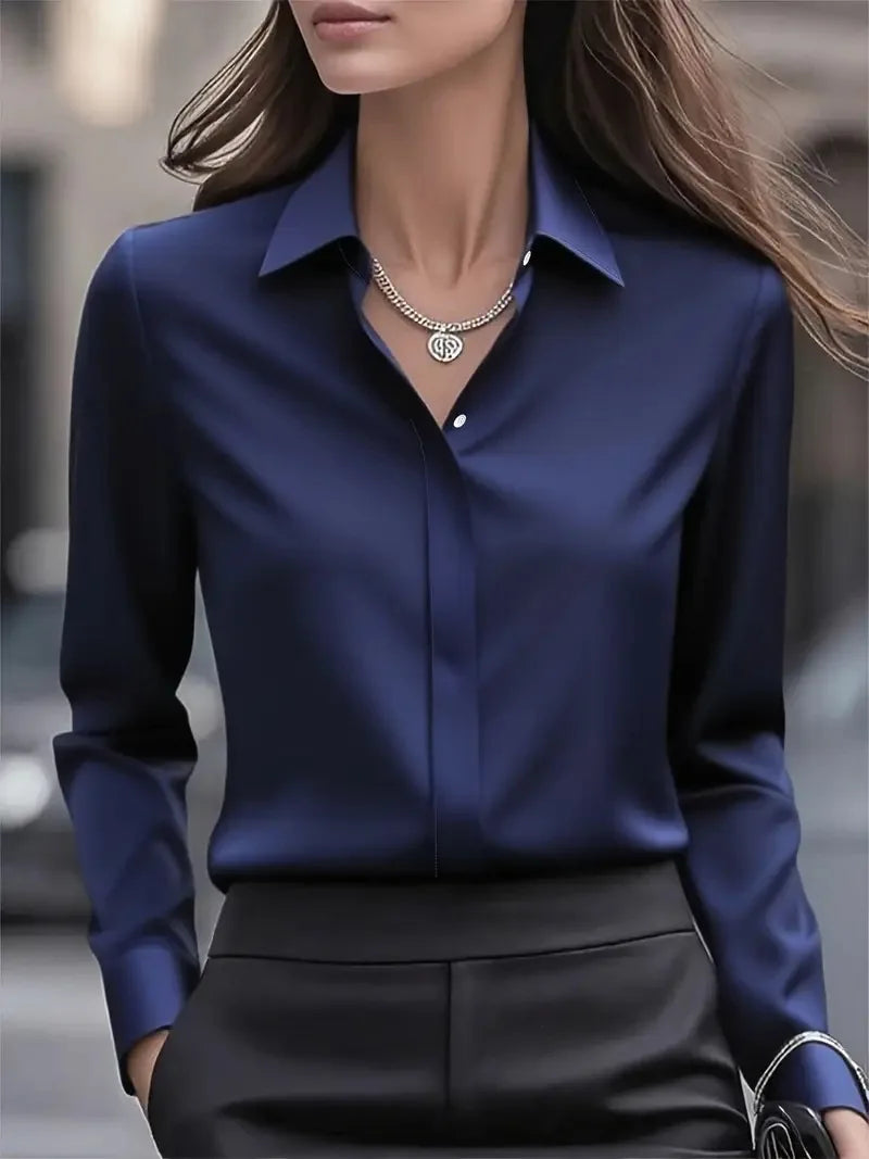 The Auréline Satin Blouse