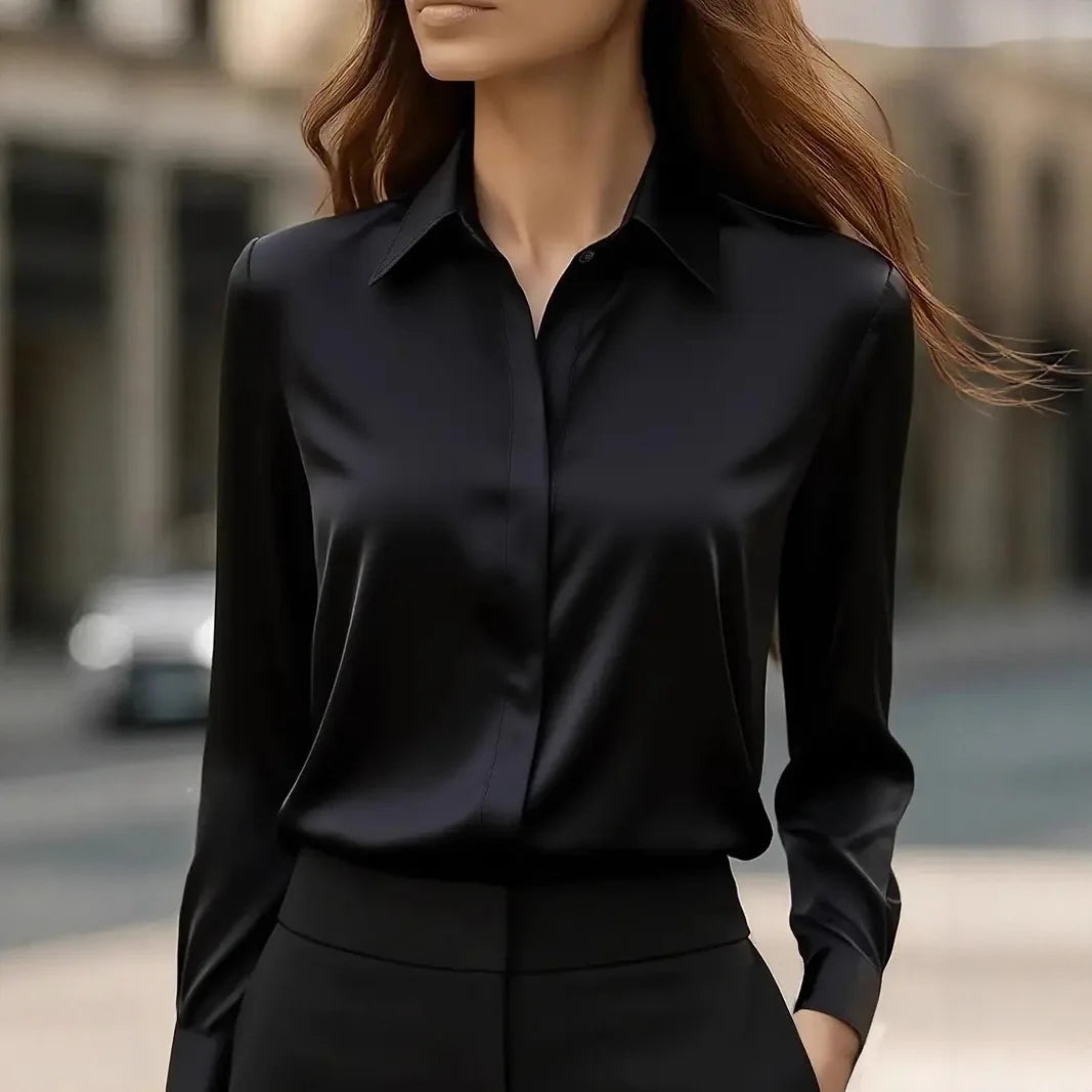The Auréline Satin Blouse