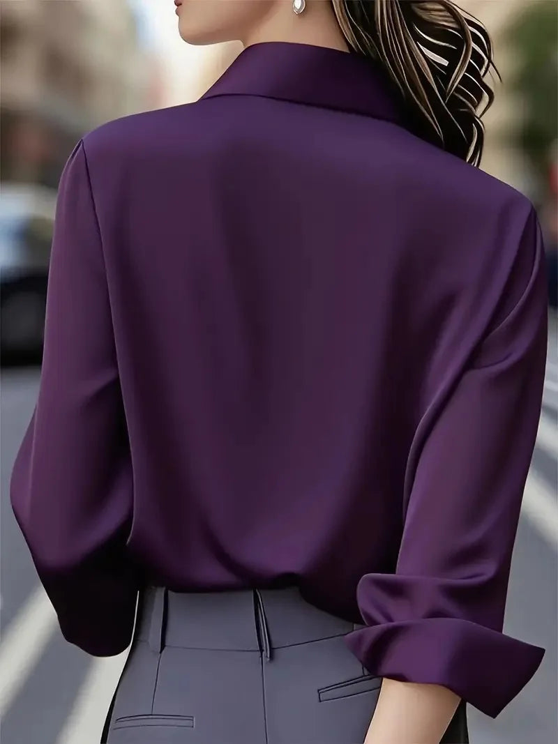 The Auréline Satin Blouse