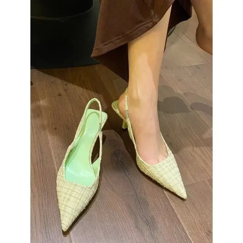 The Vellara Knit Platform Heels