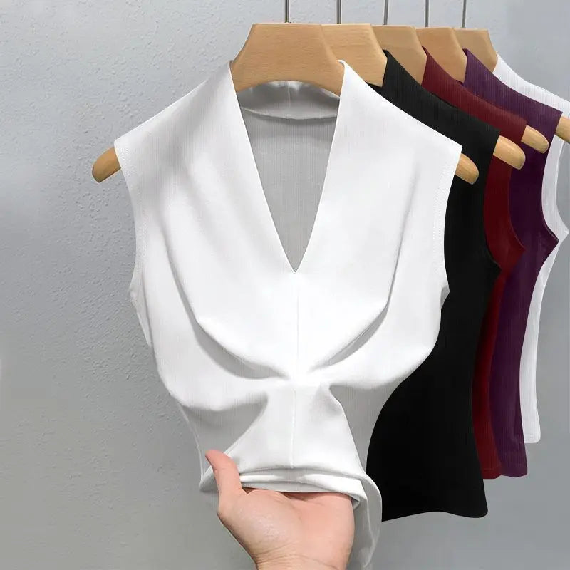 Elegant V-Neck Tank