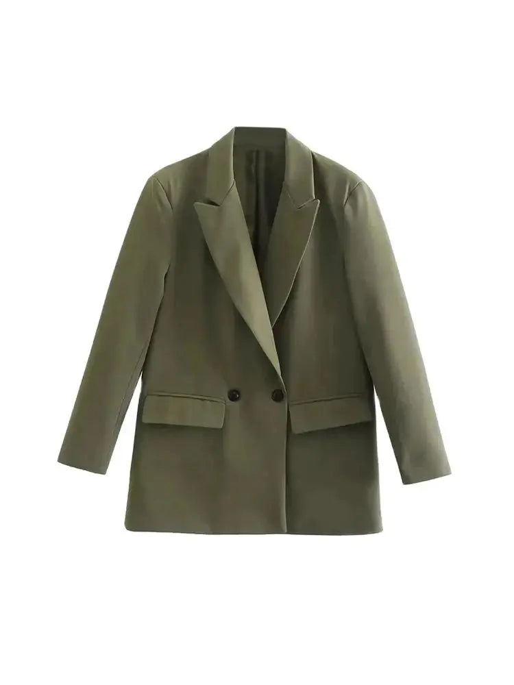 The Élan Double-Breasted Blazer Women