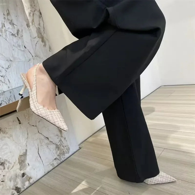 The Vellara Knit Platform Heels