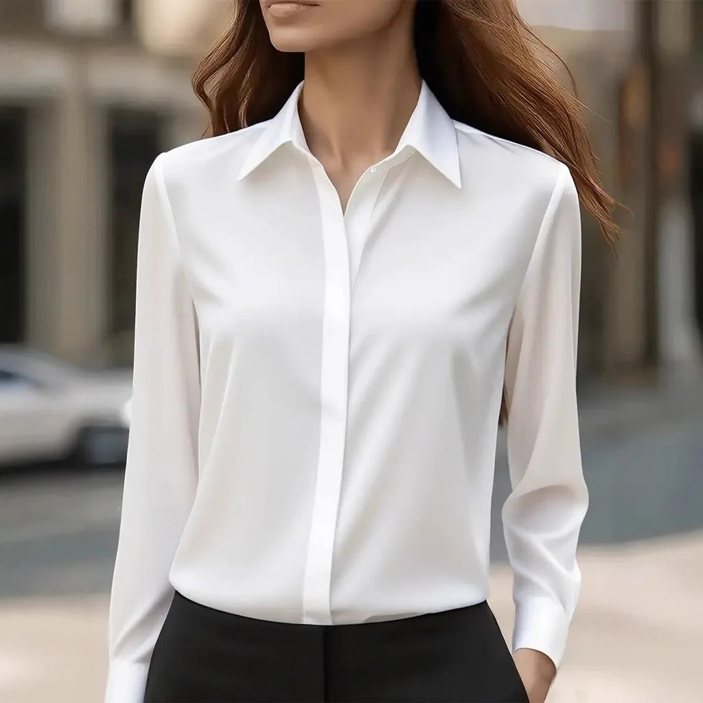 The Auréline Satin Blouse