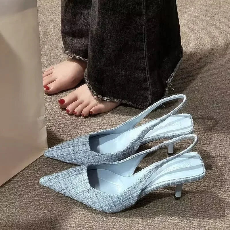 The Vellara Knit Platform Heels