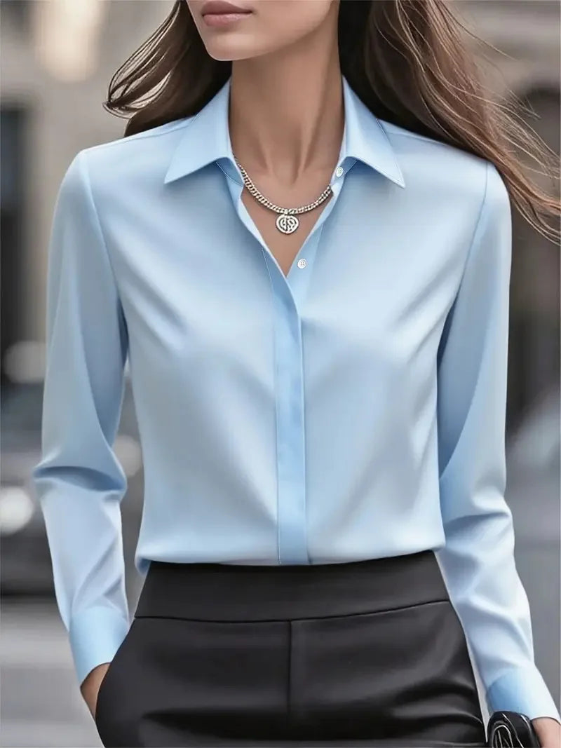 The Auréline Satin Blouse