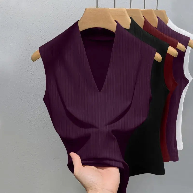 Elegant V-Neck Tank